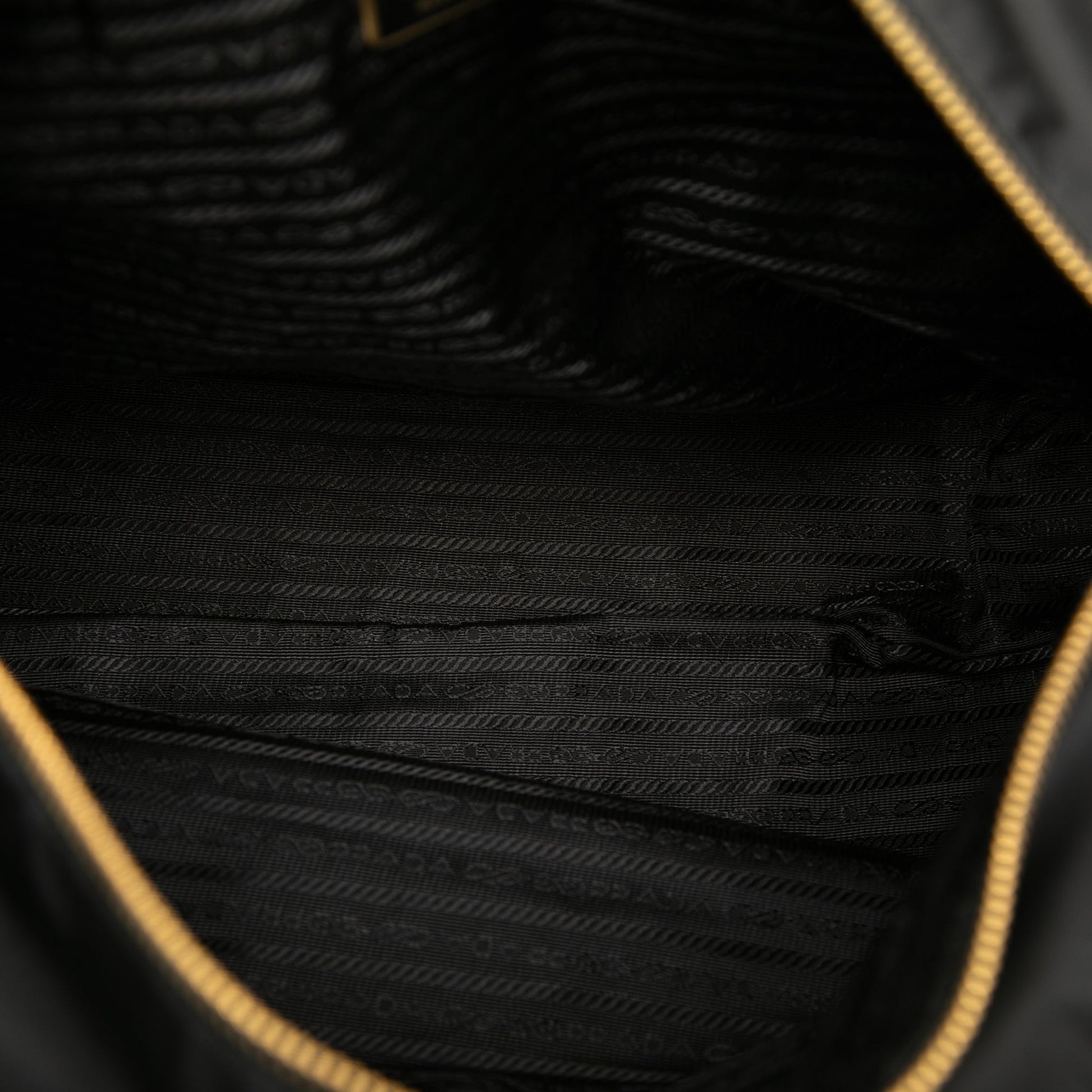 Prada Saffiano Trimmed Tessuto Satchel