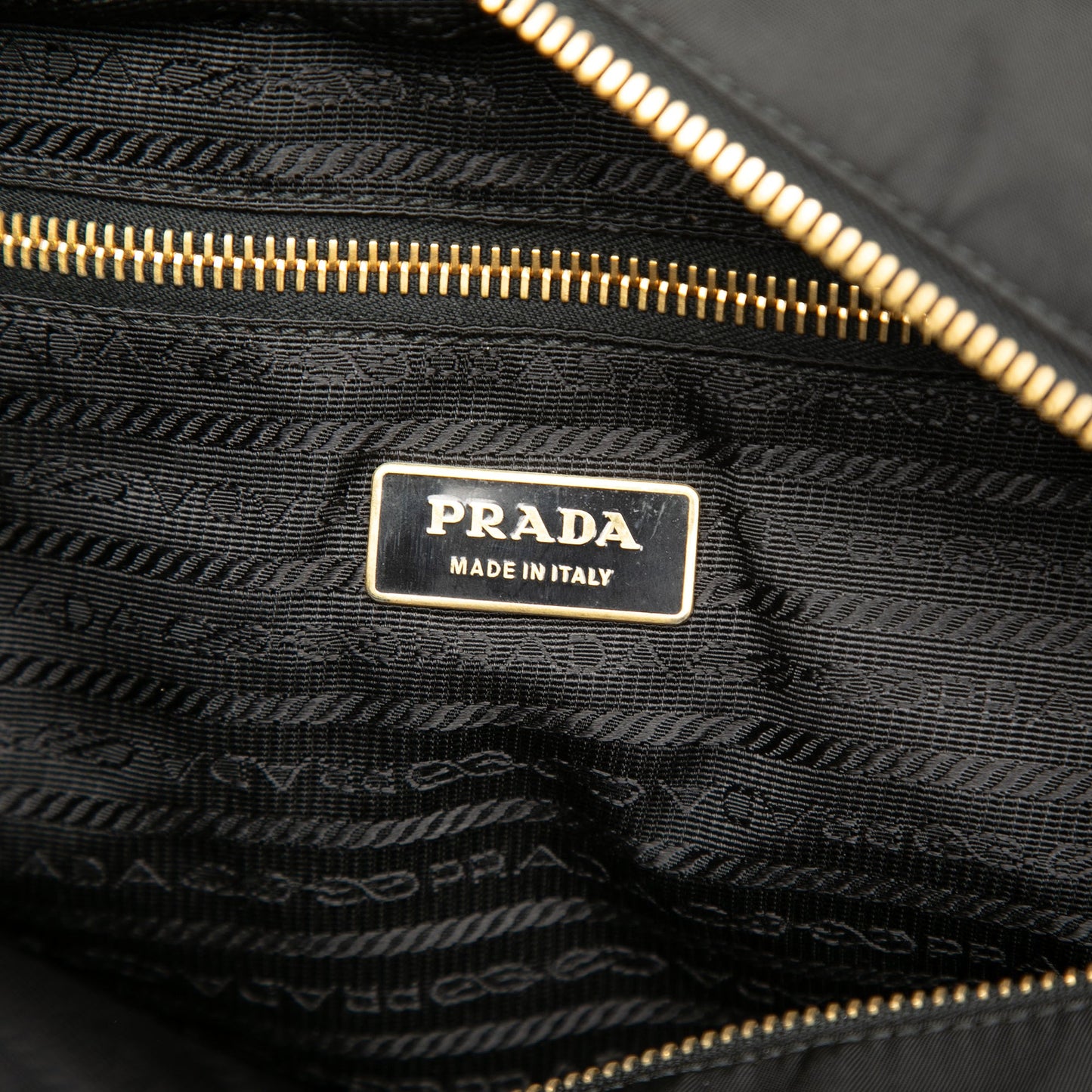 Prada Saffiano Trimmed Tessuto Satchel