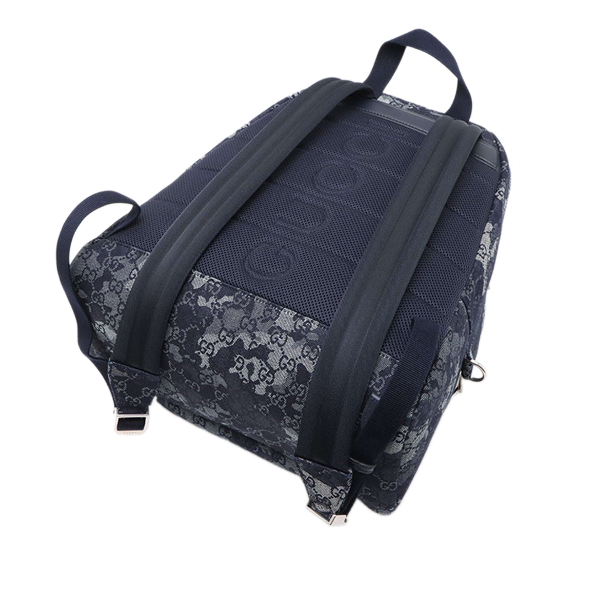 Gucci GG Denim Front Zip Camouflage Backpack