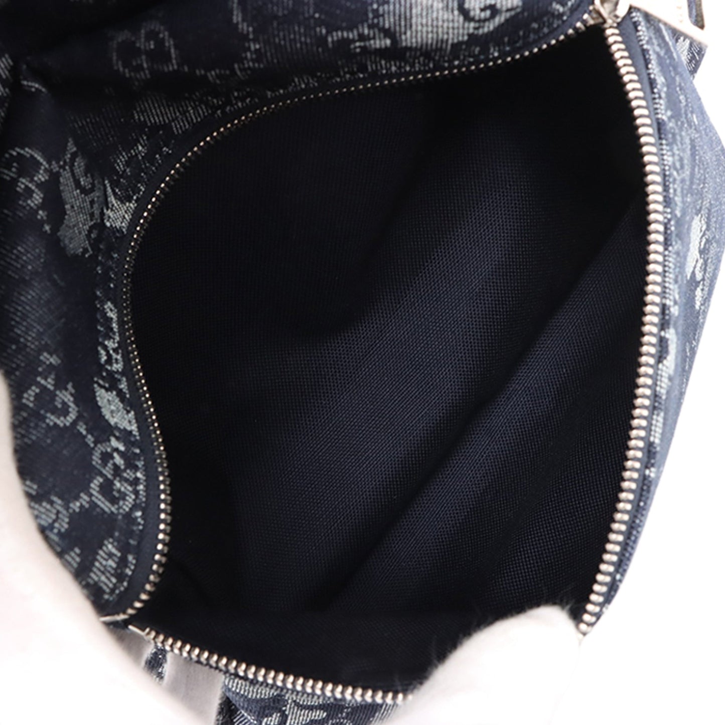 Gucci GG Denim Front Zip Camouflage Backpack
