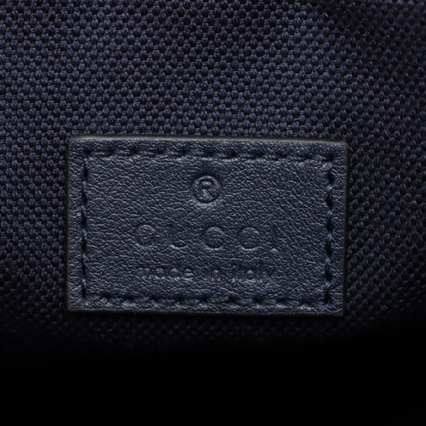 Gucci GG Denim Front Zip Camouflage Backpack