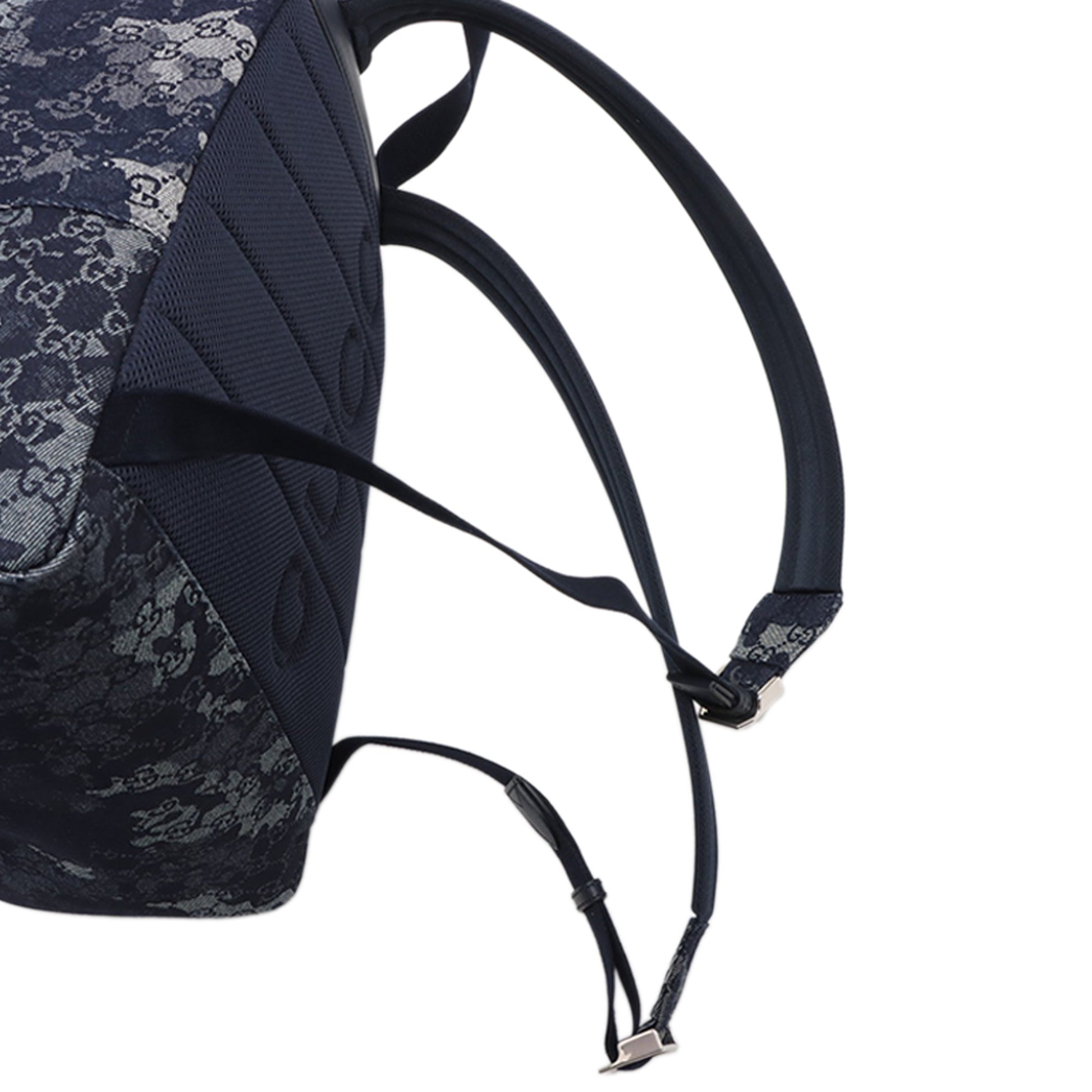 Gucci GG Denim Front Zip Camouflage Backpack