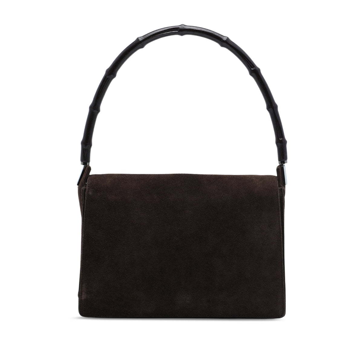 Gucci Suede Bamboo Handbag