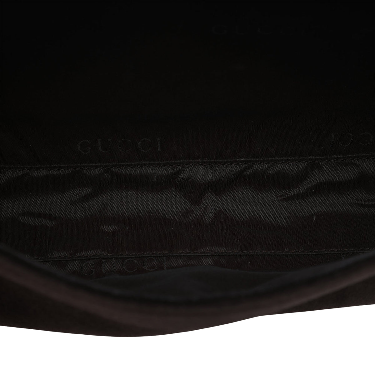 Gucci Suede Bamboo Handbag