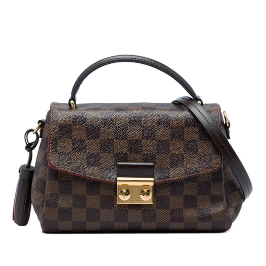 Louis Vuitton Damier Ebene Croisette — Brown