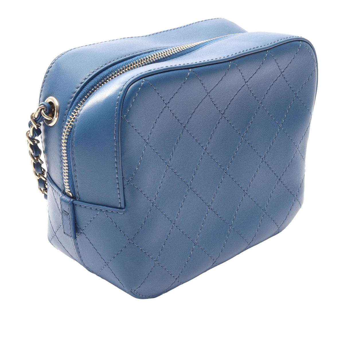 Chanel CC Stitched Calfskin Enamel Camera Bag