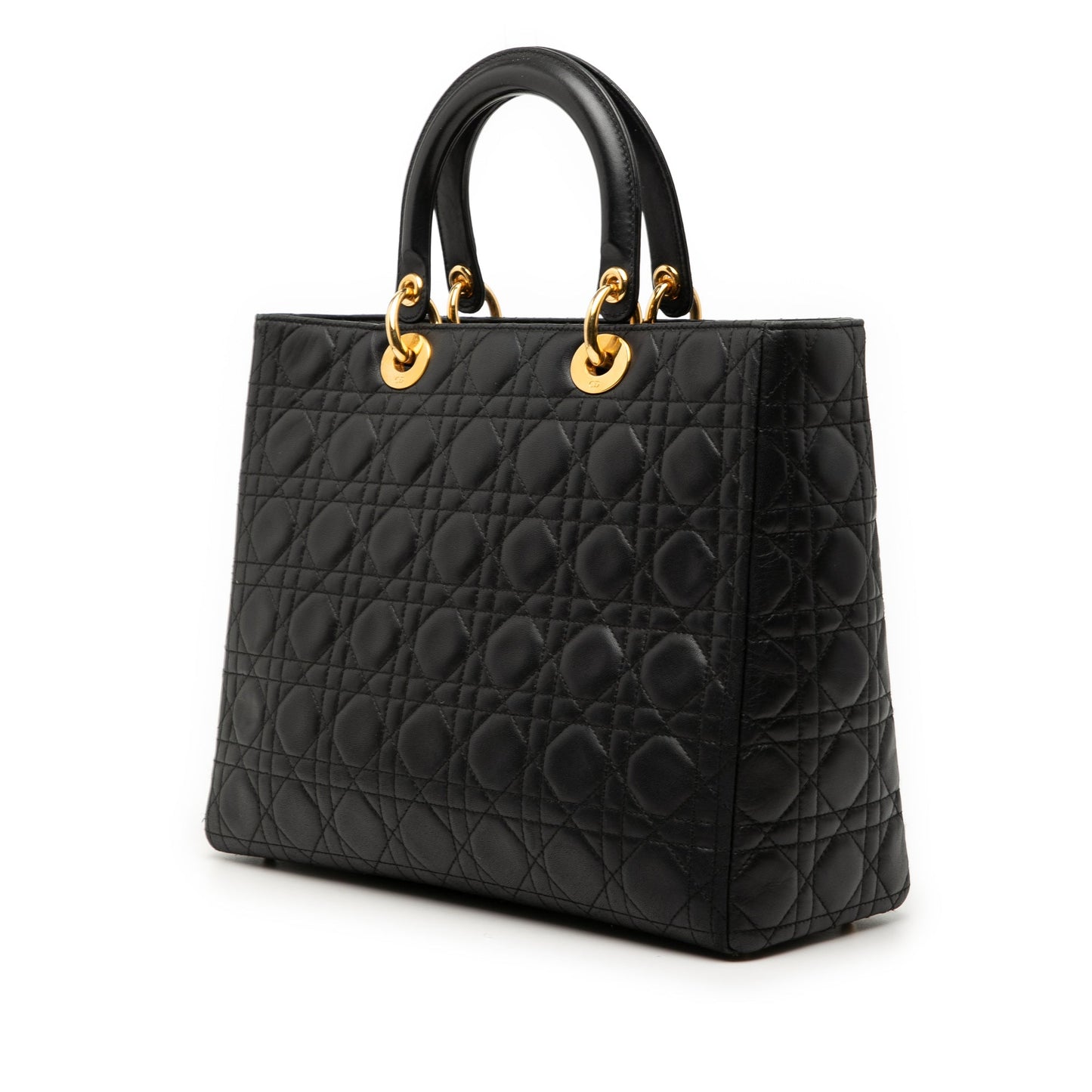 Large Lambskin Cannage Lady Dior