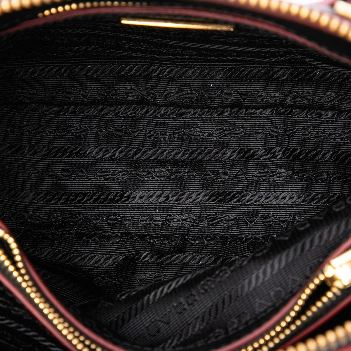 Prada Small Saffiano Vernice Promenade Satchel