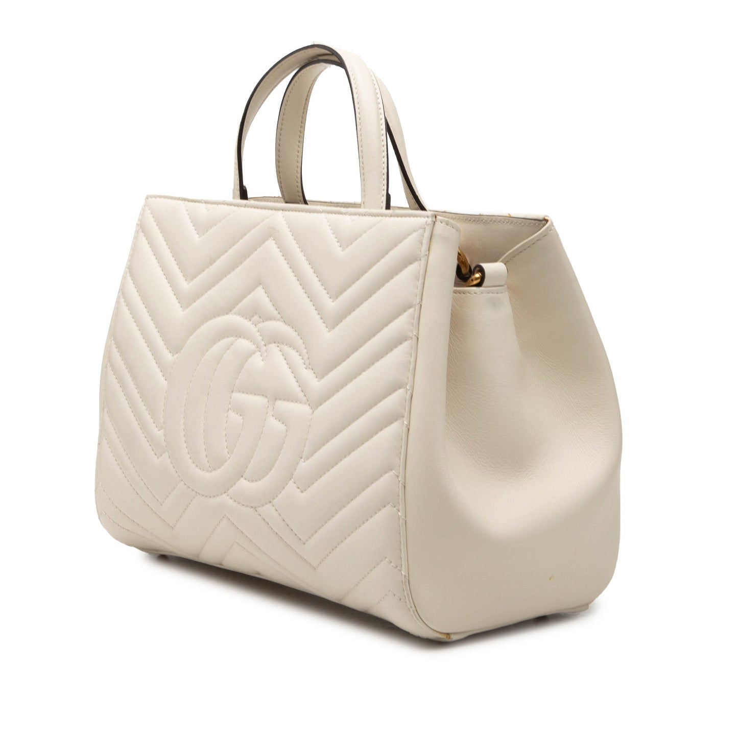 Gucci Small GG Marmont Matelasse Calfskin Satchel