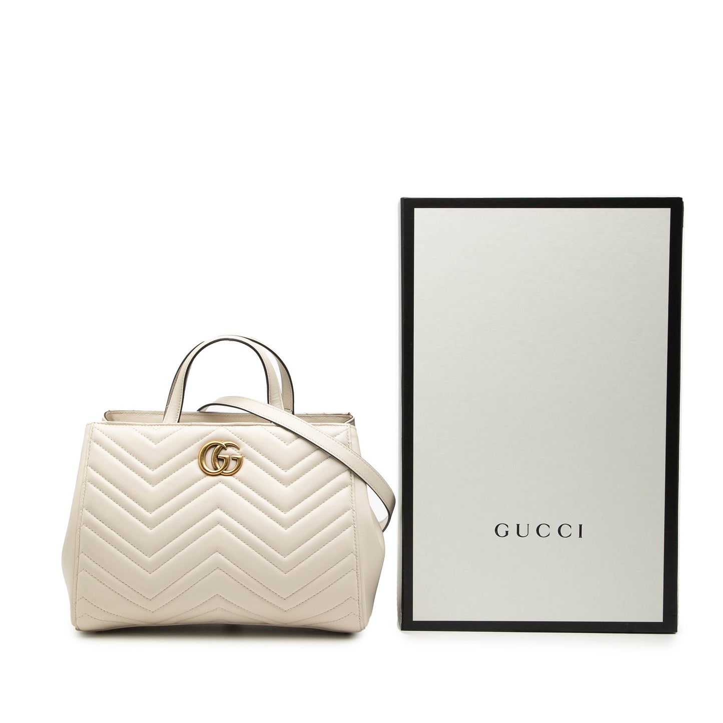 Gucci Small GG Marmont Matelasse Calfskin Satchel