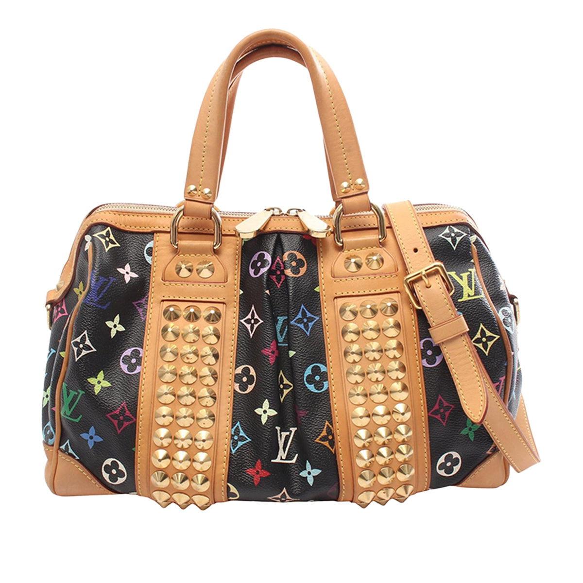 Louis Vuitton Monogram Multicolore Courtney MM — Black