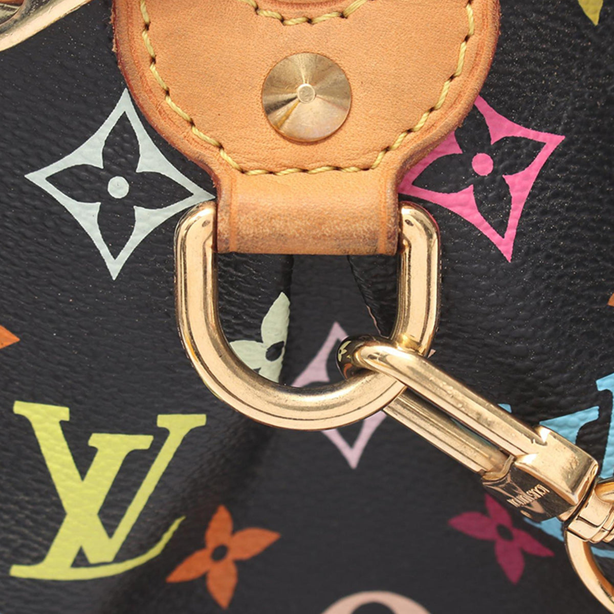 Louis Vuitton Monogram Multicolore Courtney MM — Black