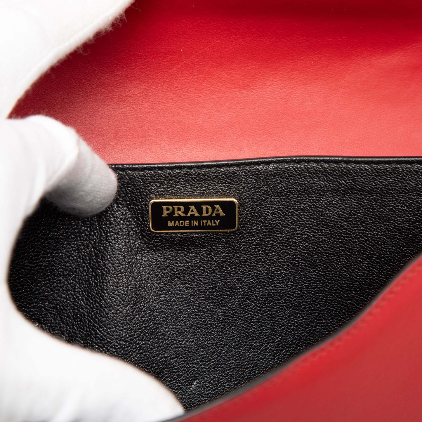 Prada Saffiano Trimmed City Calf Cahier Crossbody