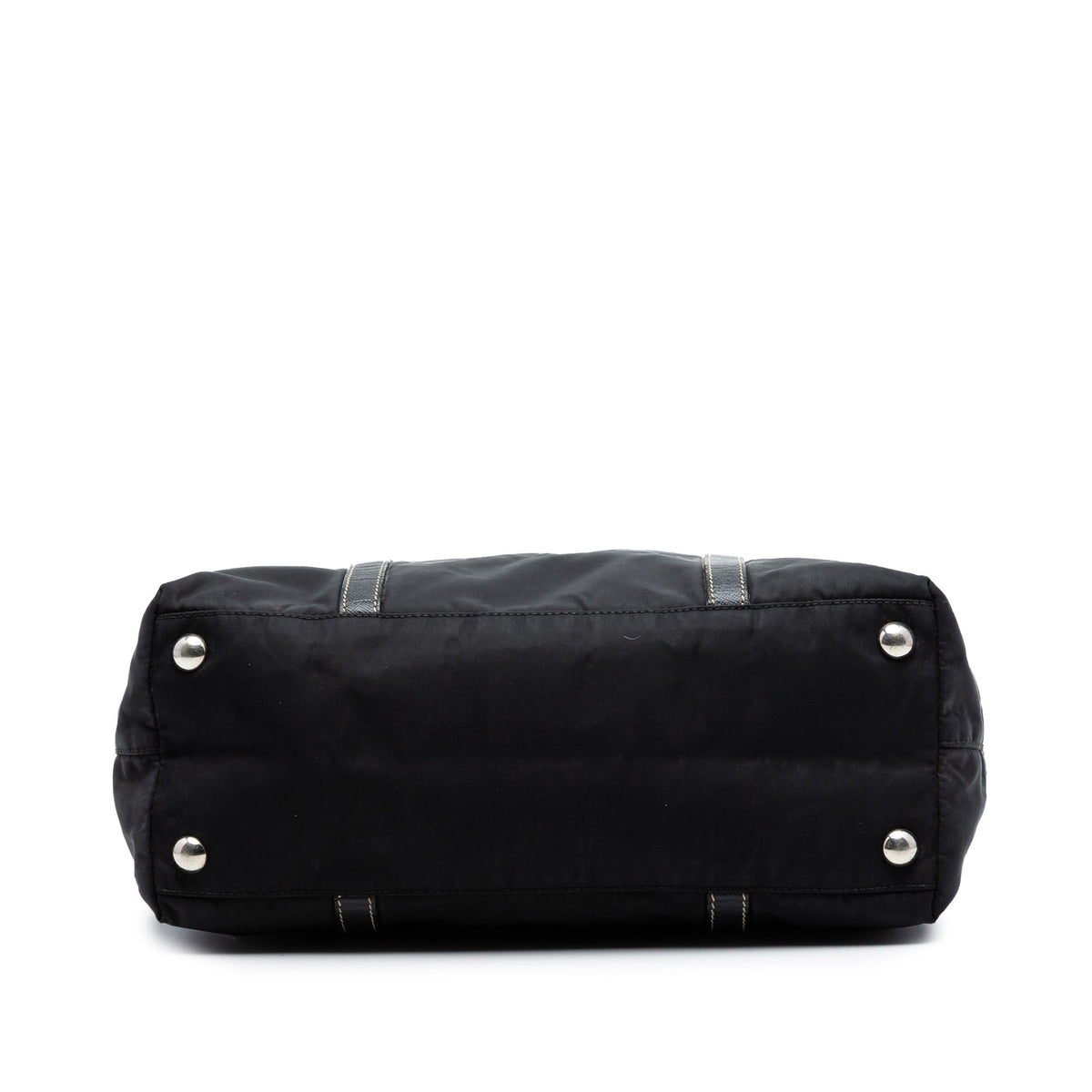 Prada Saffiano Trimmed Tessuto Tote