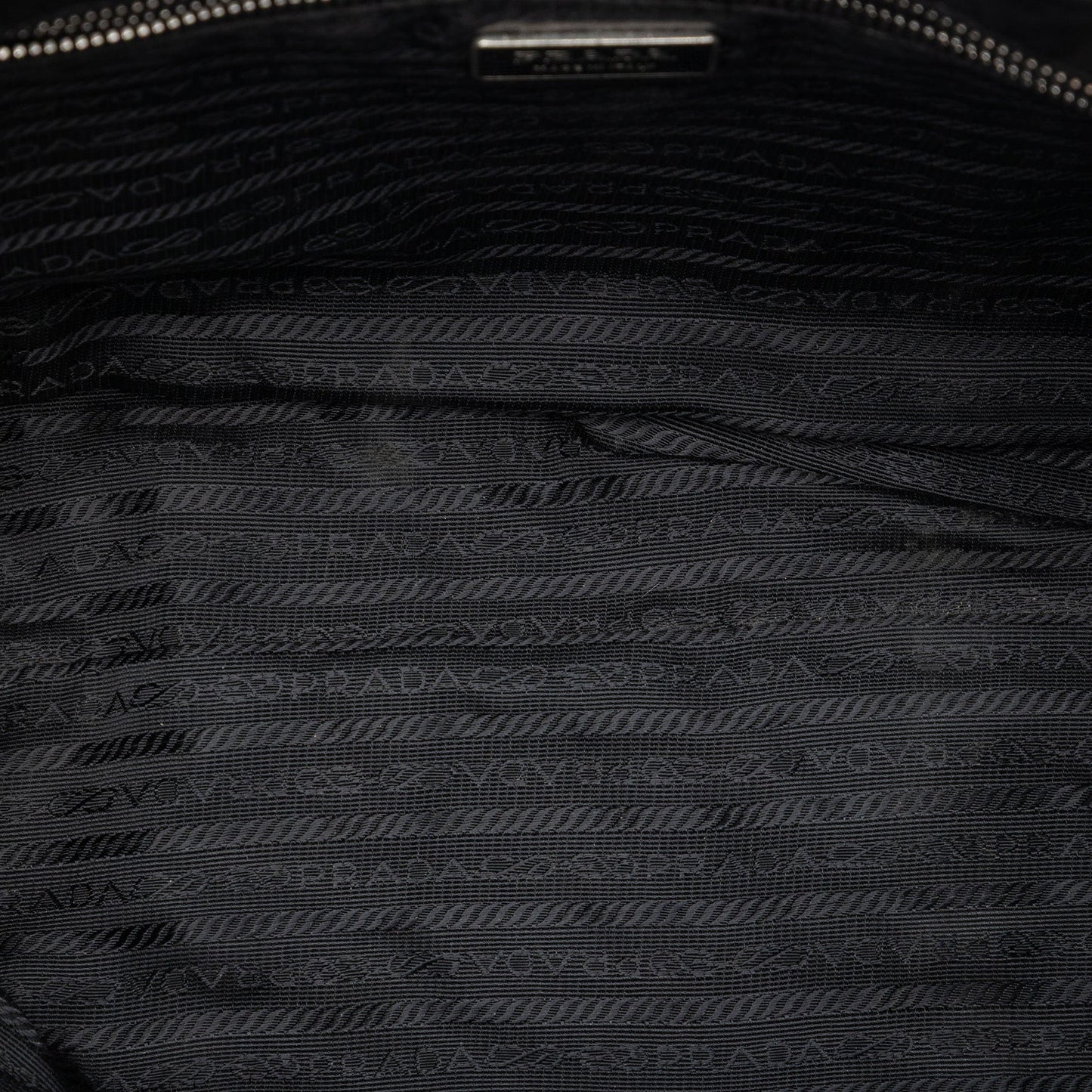 Prada Saffiano Trimmed Tessuto Tote