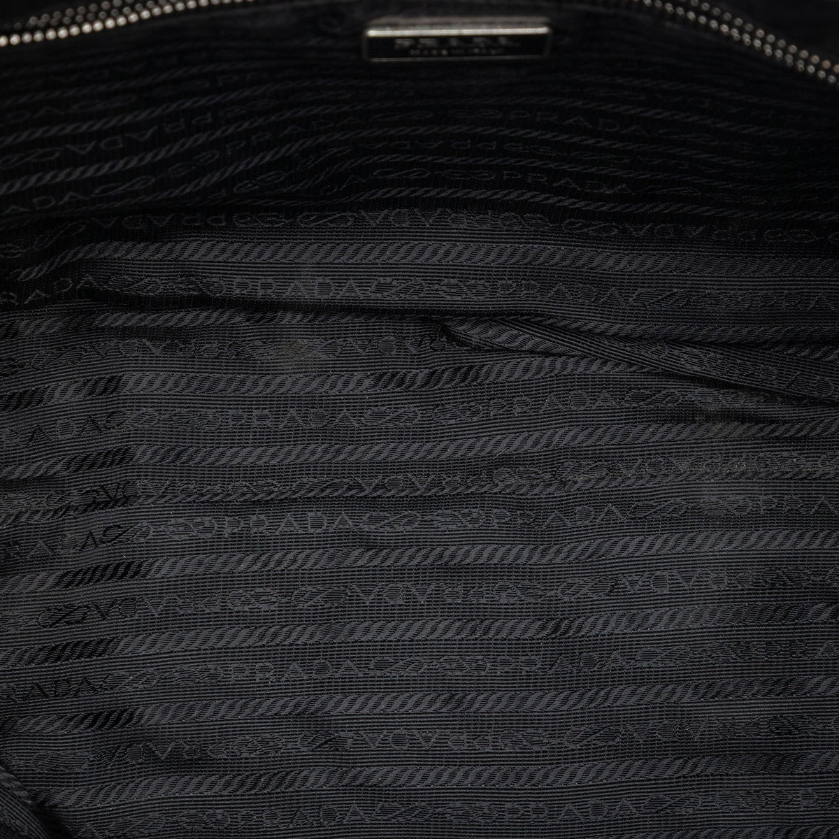 Prada Saffiano Trimmed Tessuto Tote