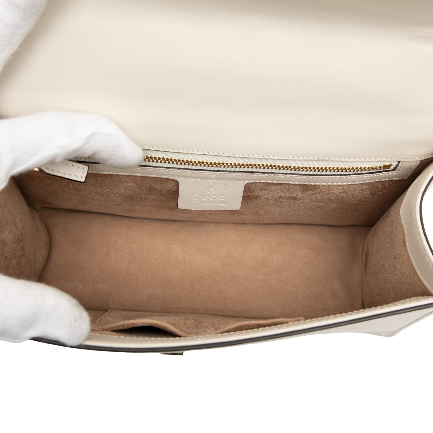 Small Leather Sylvie Web Satchel