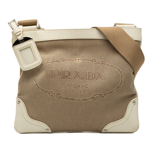 Prada Canvas Canapa Logo Crossbody