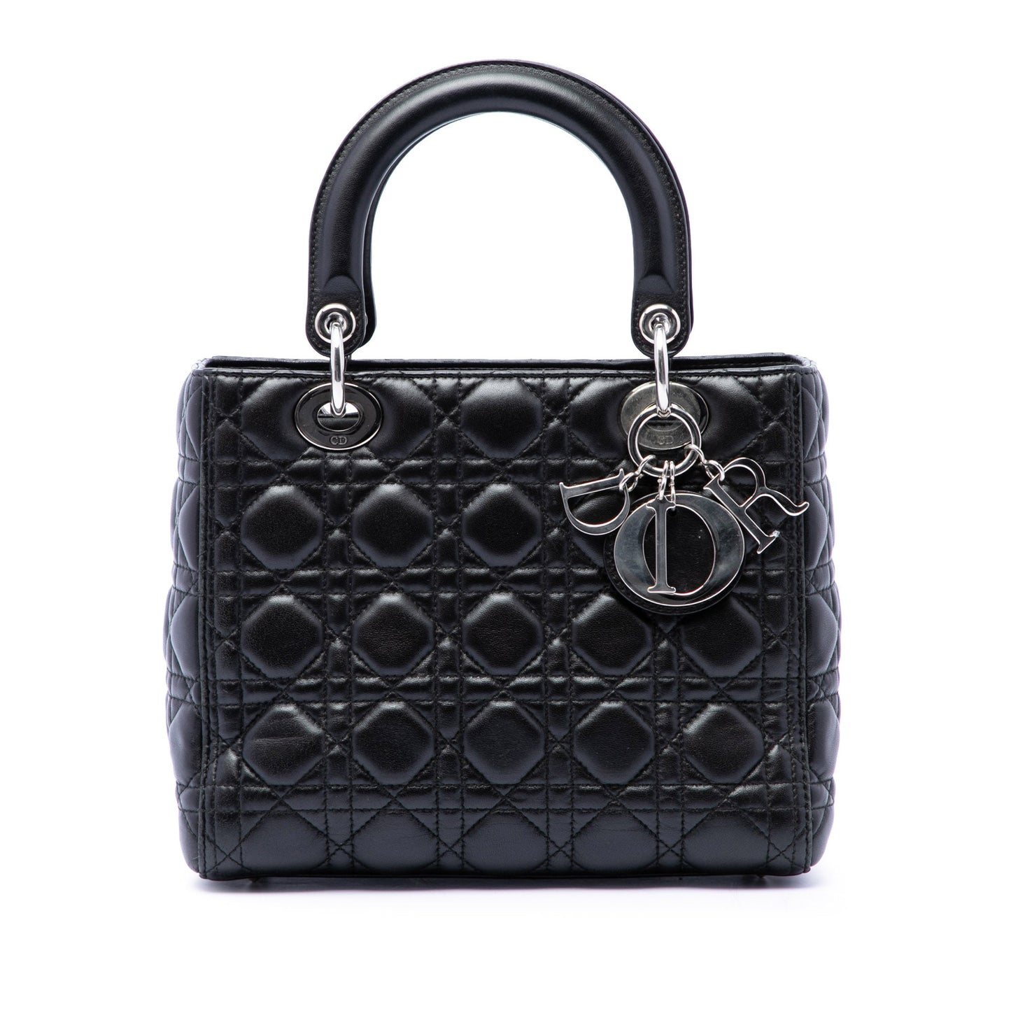 Dior Medium Lambskin Cannage Lady Dior