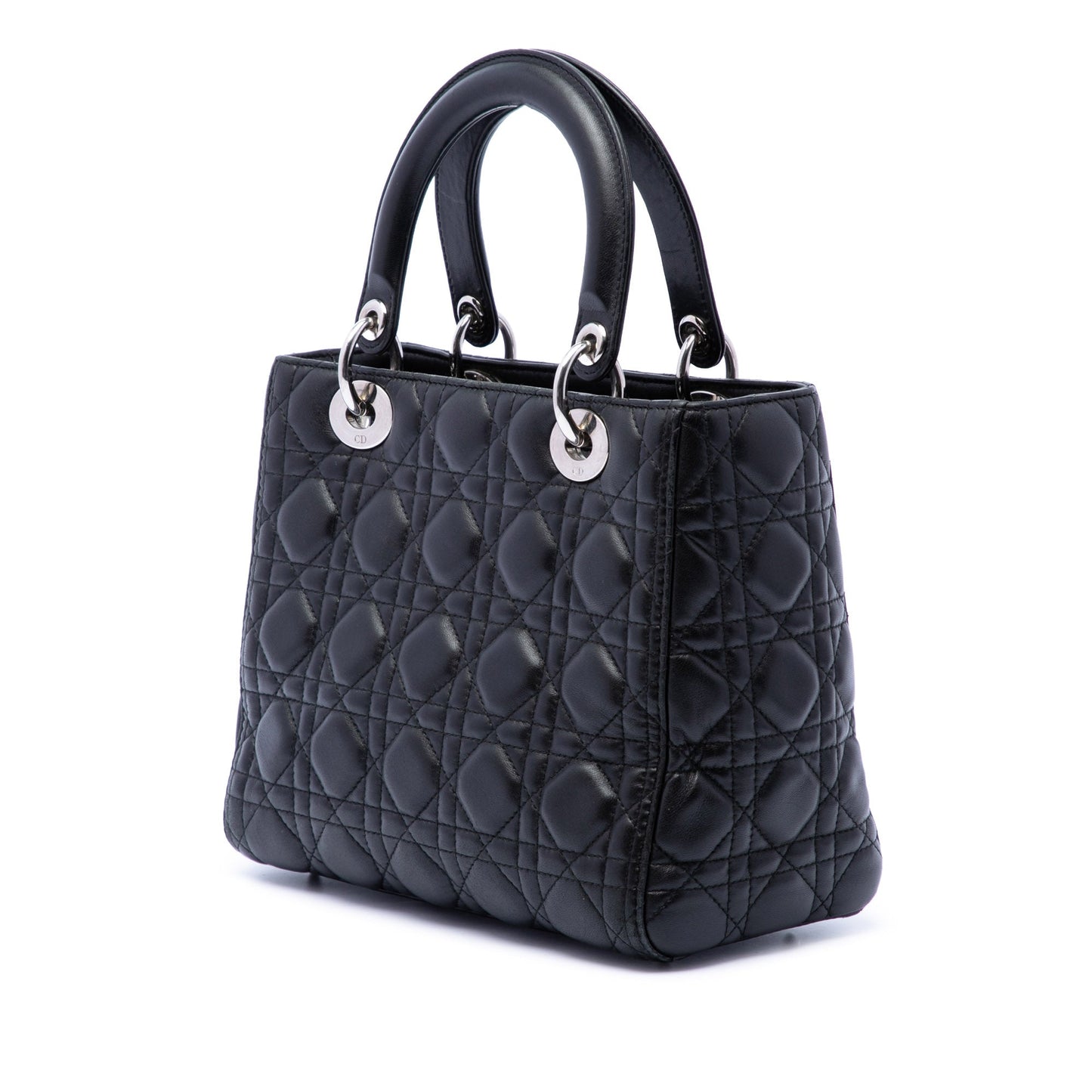 Dior Medium Lambskin Cannage Lady Dior