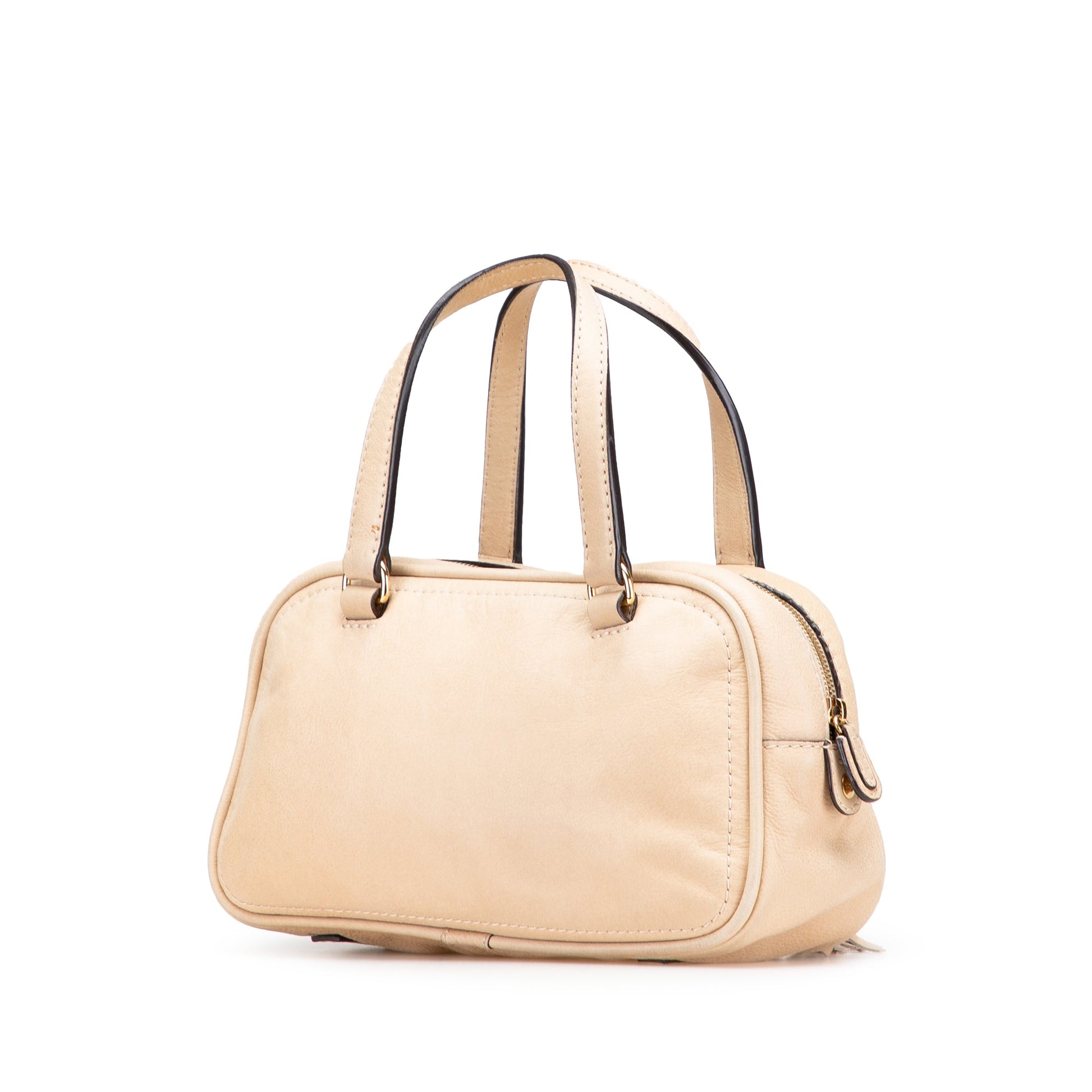 LOEWE Mini Anagram Leather Tassel Handbag