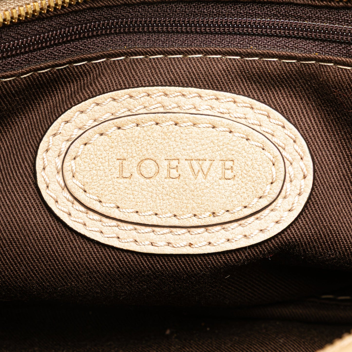 LOEWE Mini Anagram Leather Tassel Handbag