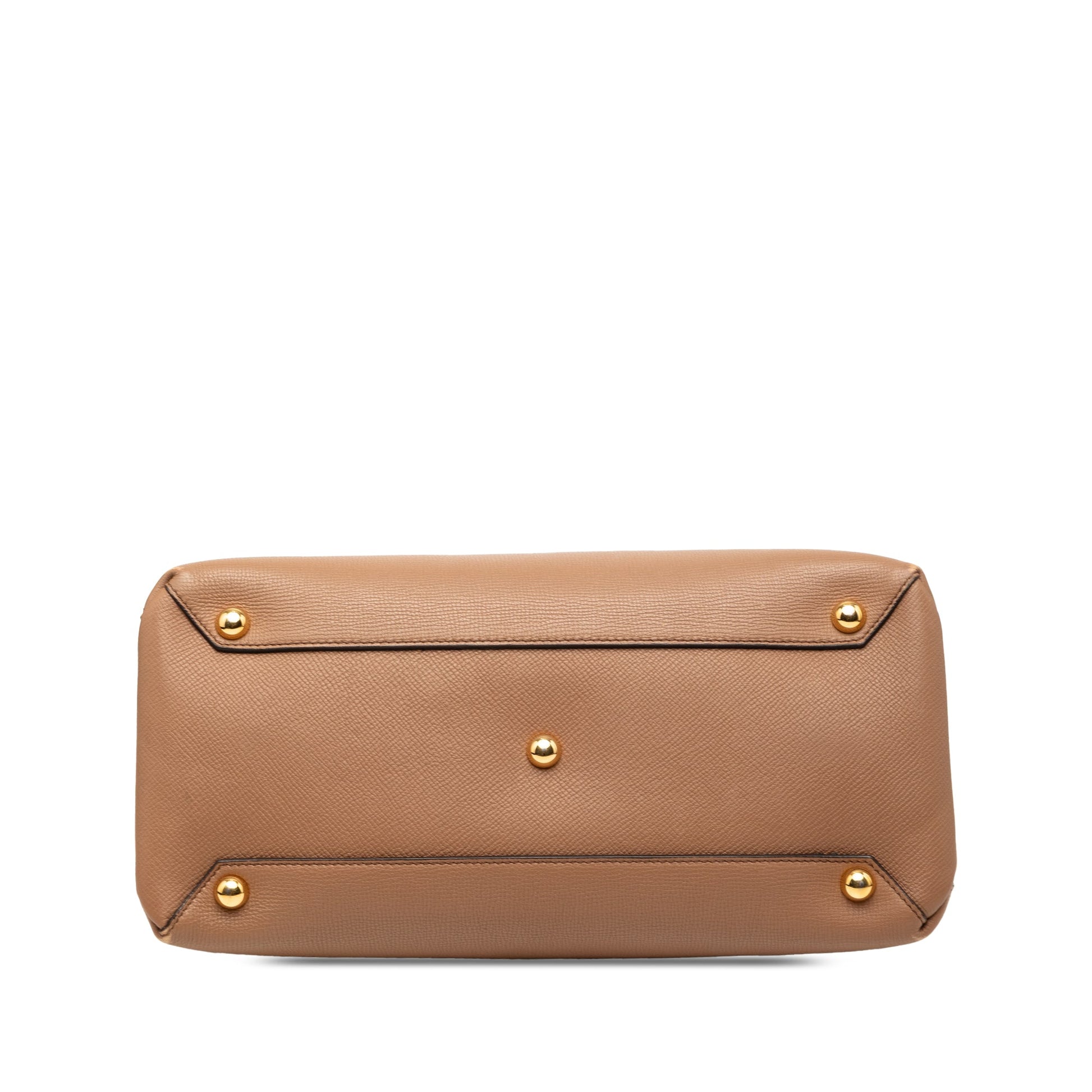 Burberry Medium Leather and House Check Banner Satchel