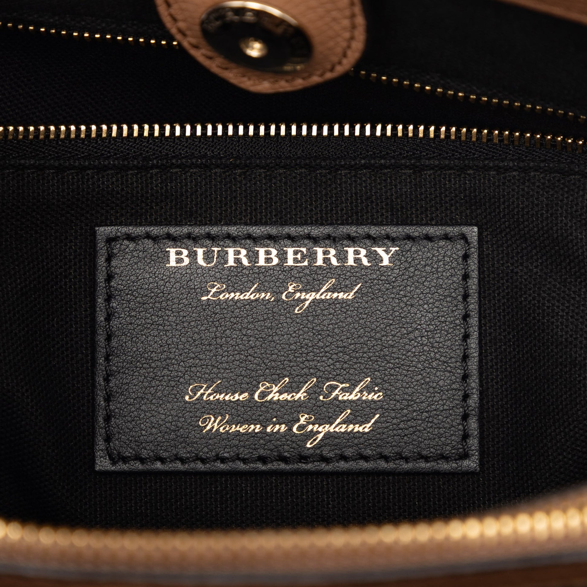 Burberry Medium Leather and House Check Banner Satchel