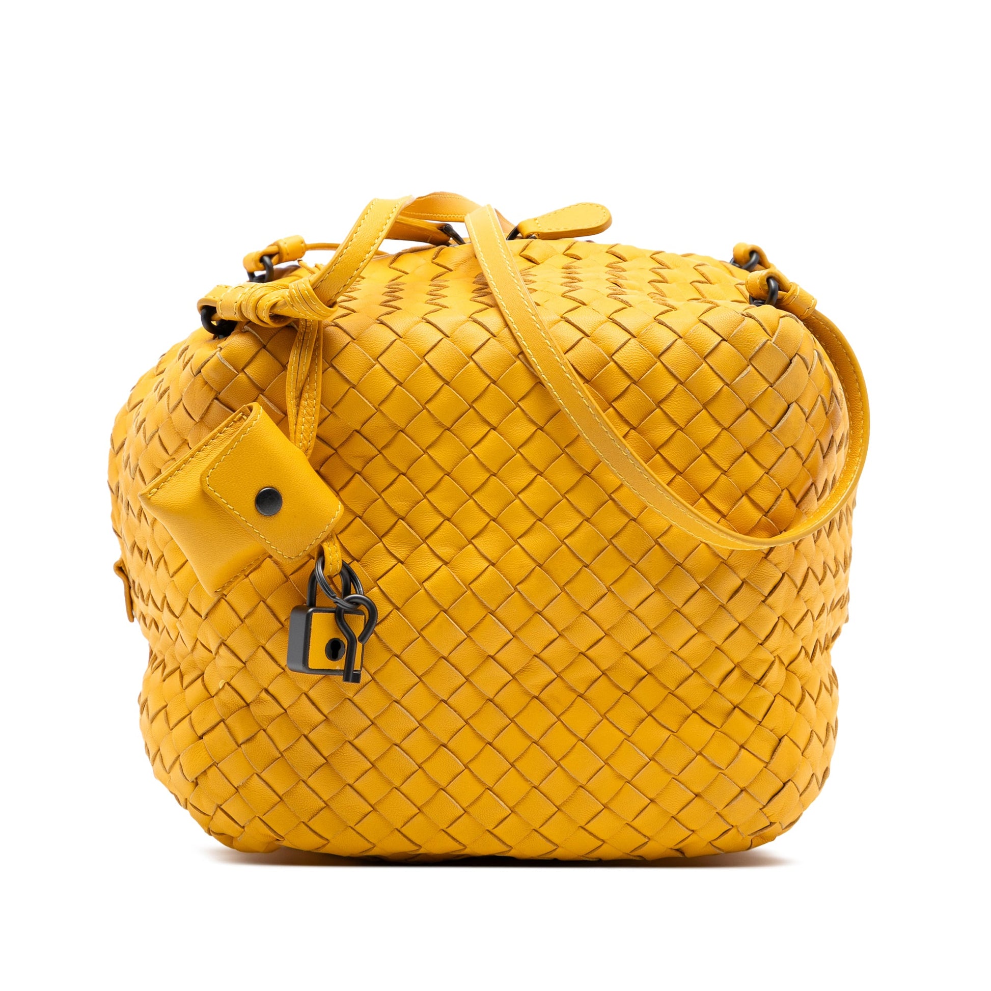 Bottega Veneta Nappa Intrecciato Cube Crossbody