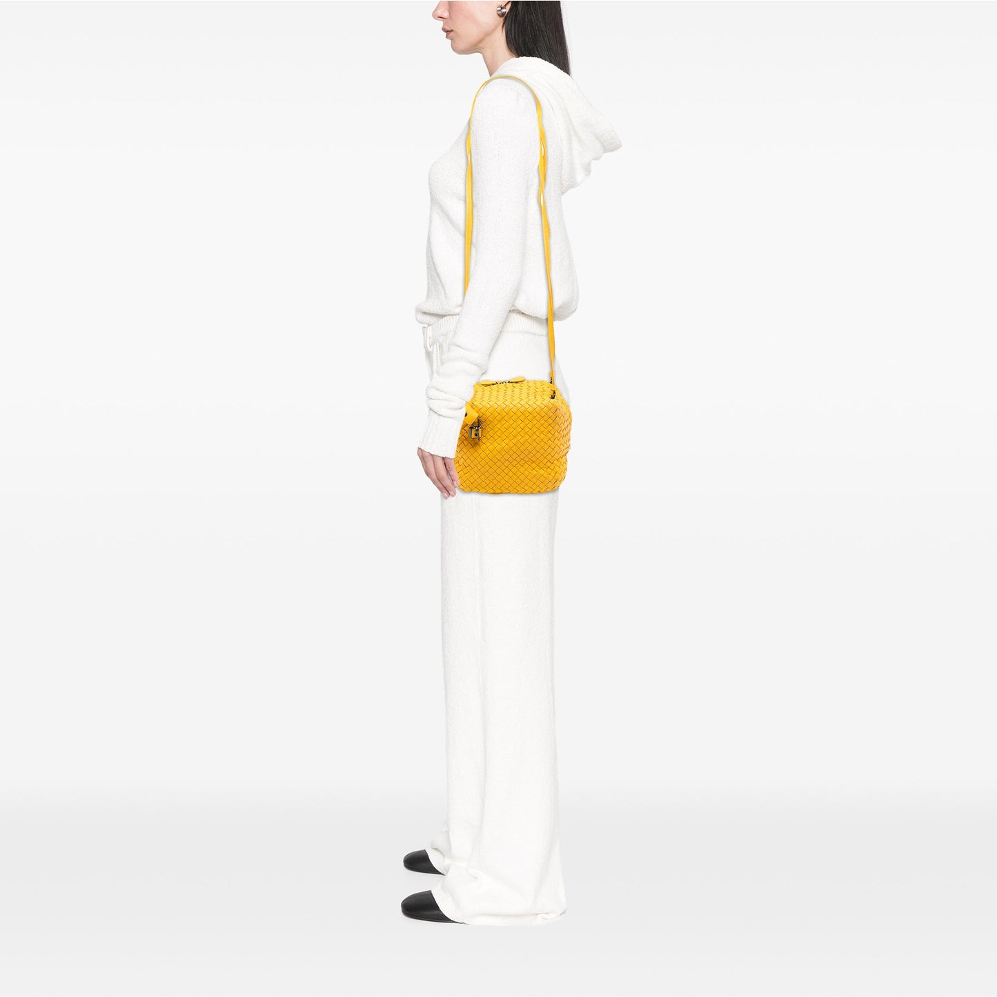 Bottega Veneta Nappa Intrecciato Cube Crossbody