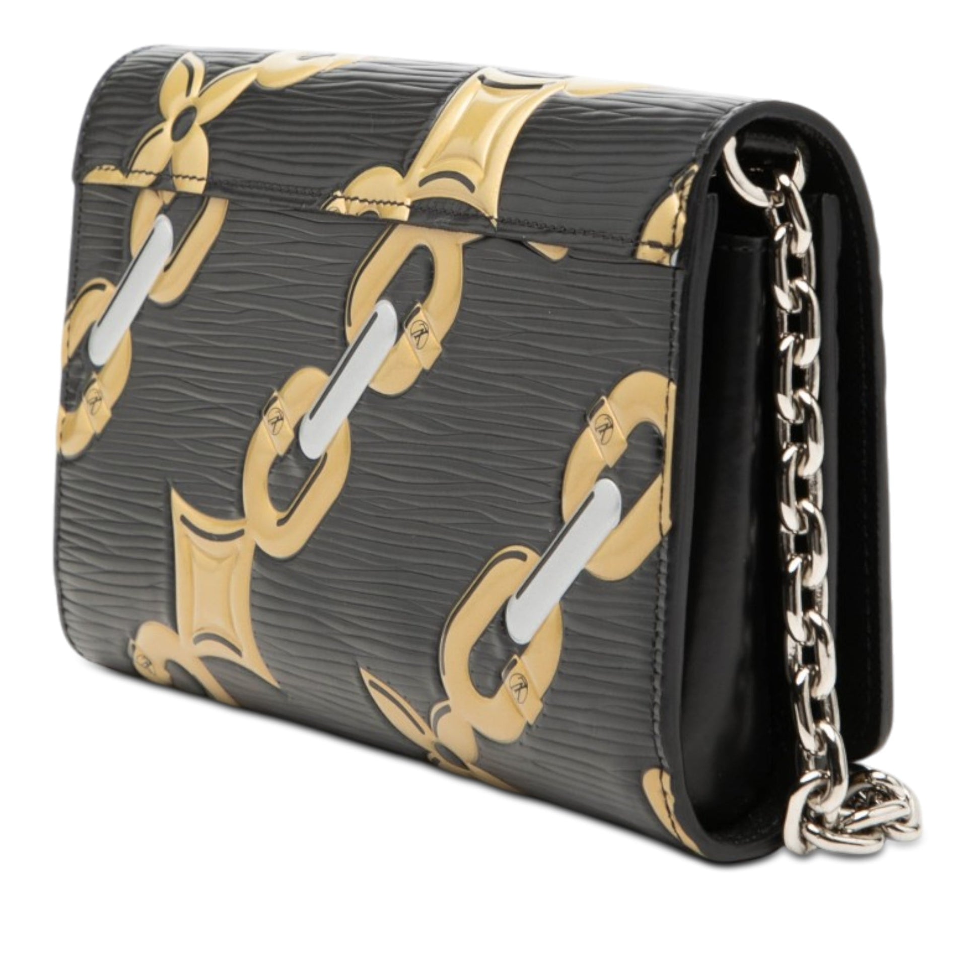 Louis Vuitton Epi Chain Flower Twist Wallet On Chain