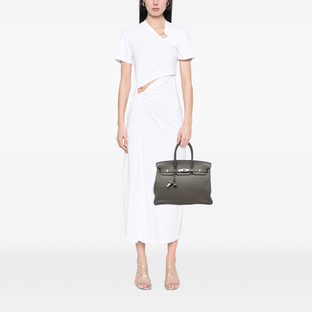 Hermès Togo Birkin Retourne 35 — Gray