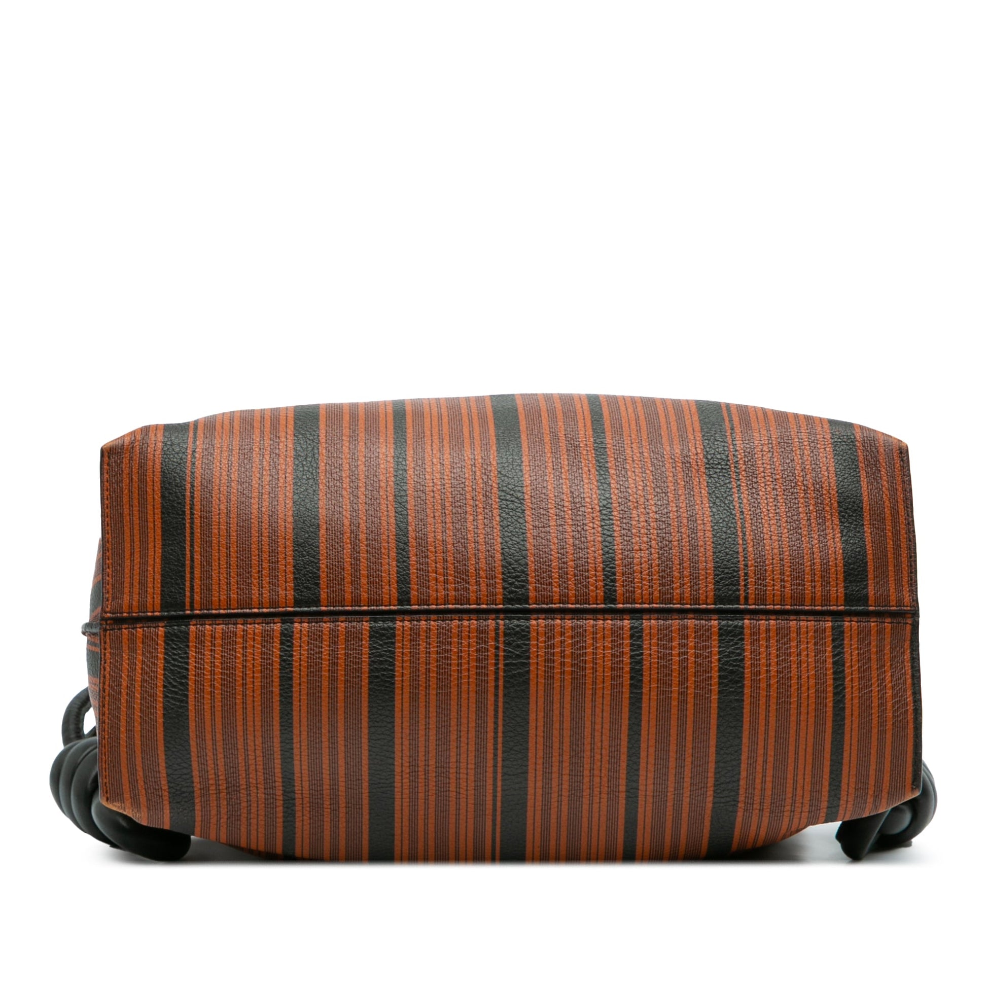 LOEWE Medium Striped Leather Flamenco Knot Tote