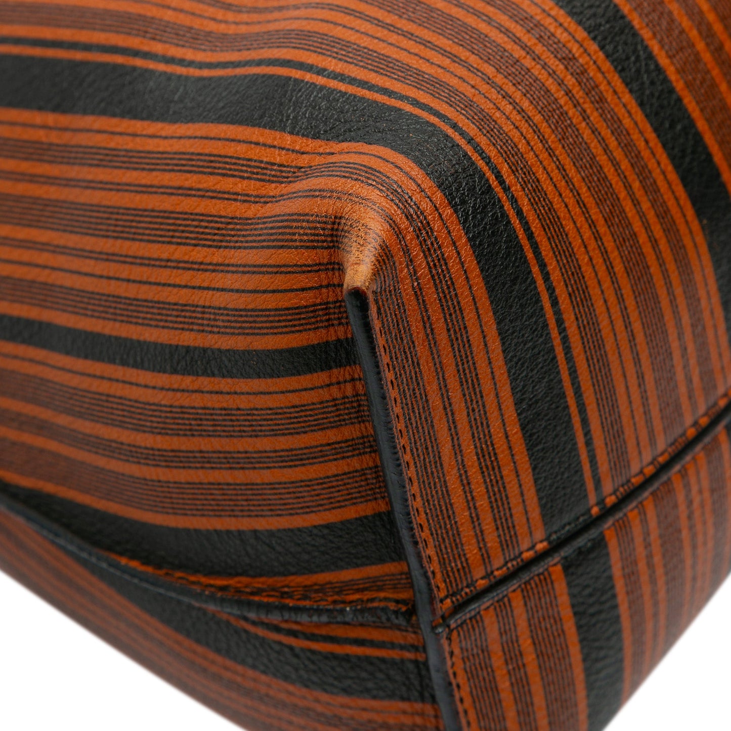 LOEWE Medium Striped Leather Flamenco Knot Tote