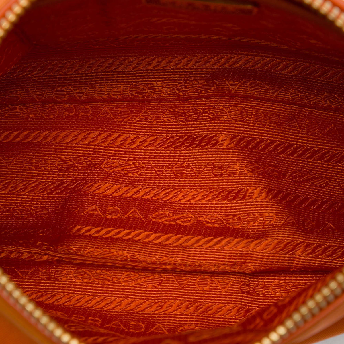 Prada Tessuto Shoulder Bag — Orange