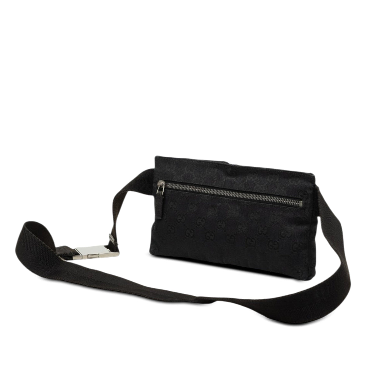Gucci GG Canvas Double Pocket Belt Bag