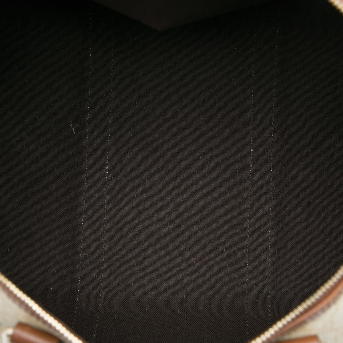 Gucci Large GG Supreme Joy Boston Bag — Brown