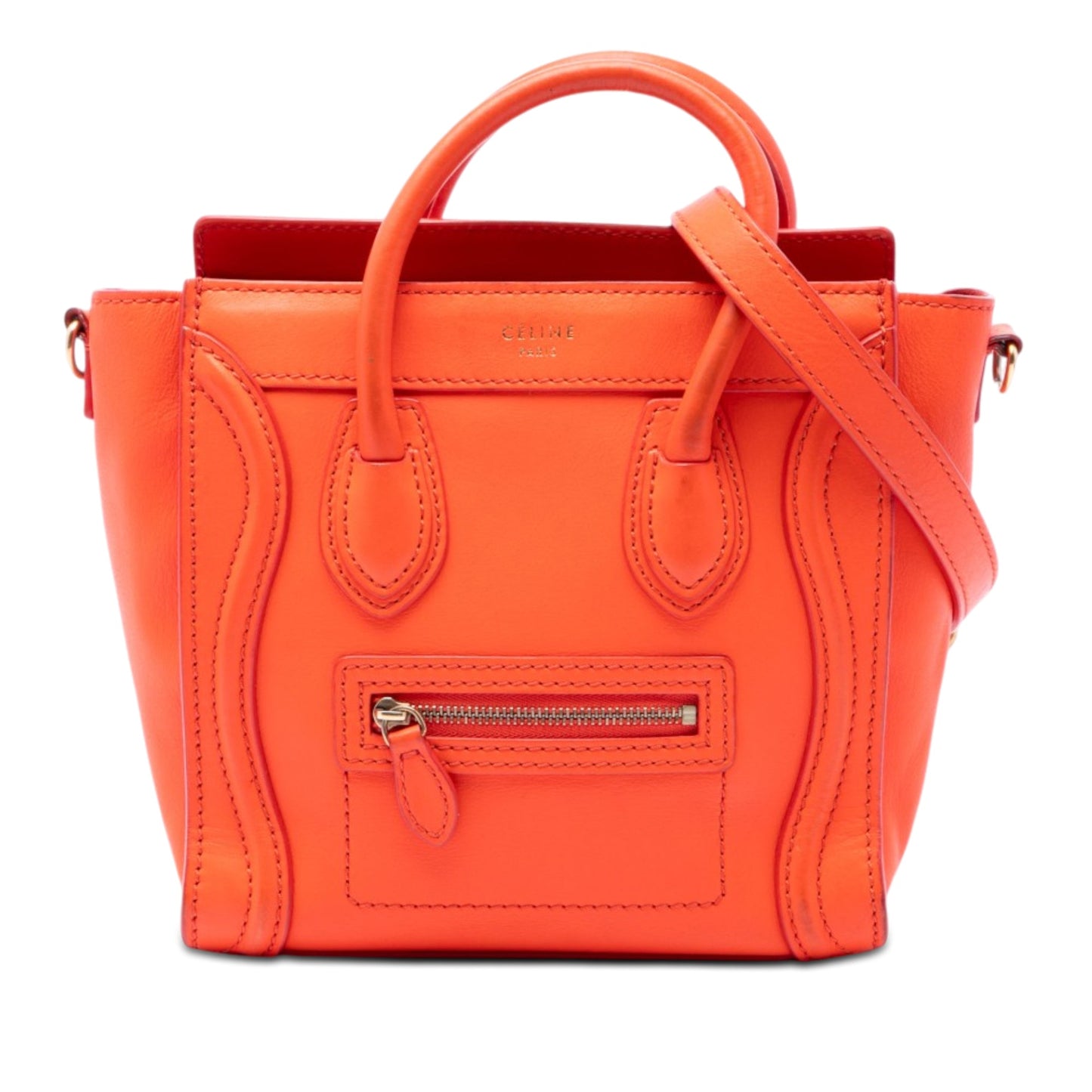 Celine Nano Leather Luggage Tote