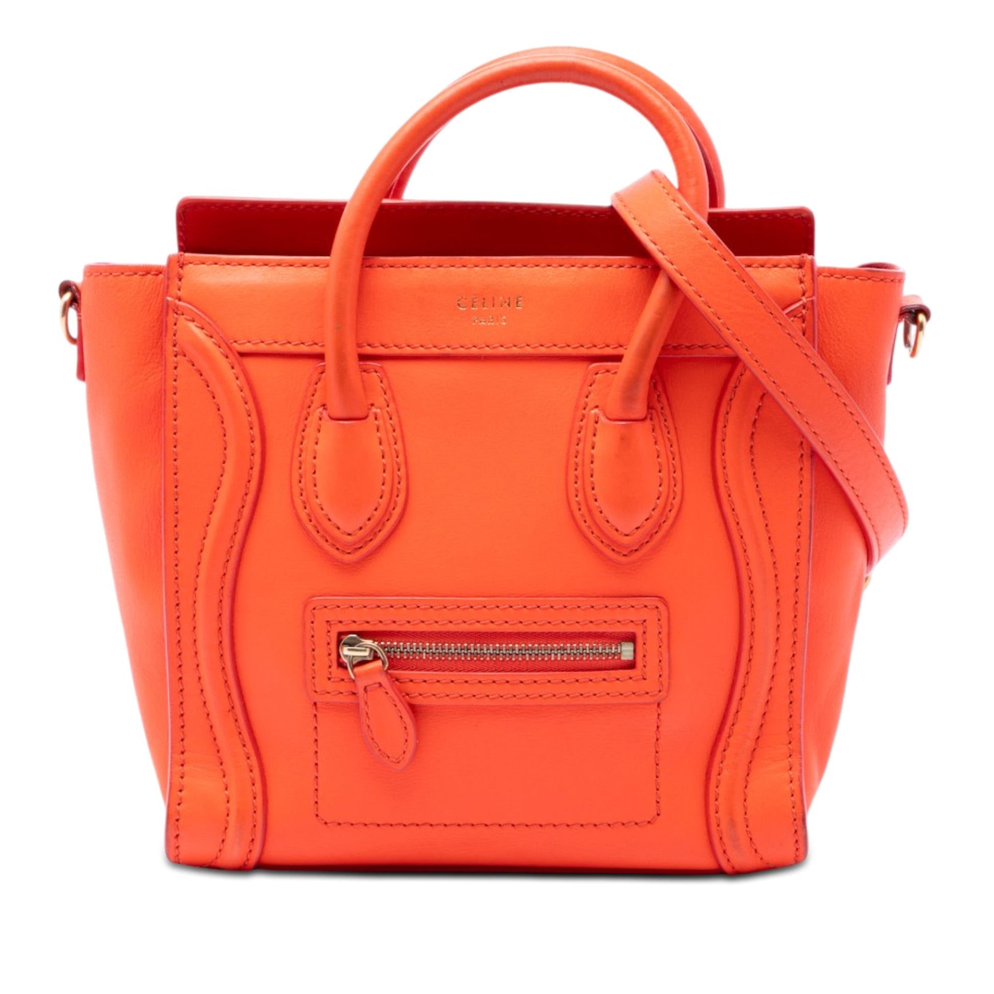 Celine Nano Leather Luggage Tote