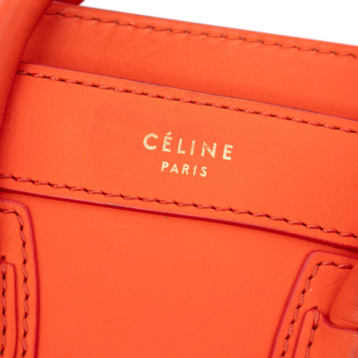 Celine Nano Leather Luggage Tote