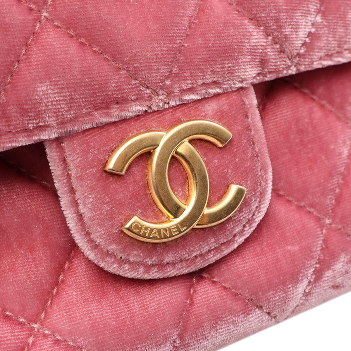Chanel Small Quilted Velvet Wavy CC Hobo
