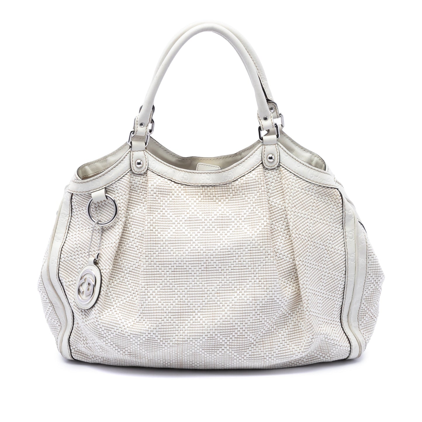 Gucci Large Diamante Raffia Sukey Tote