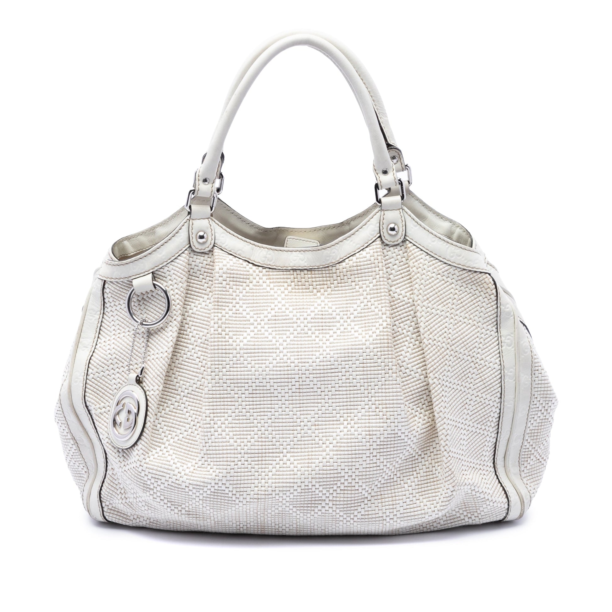 Gucci Large Diamante Raffia Sukey Tote