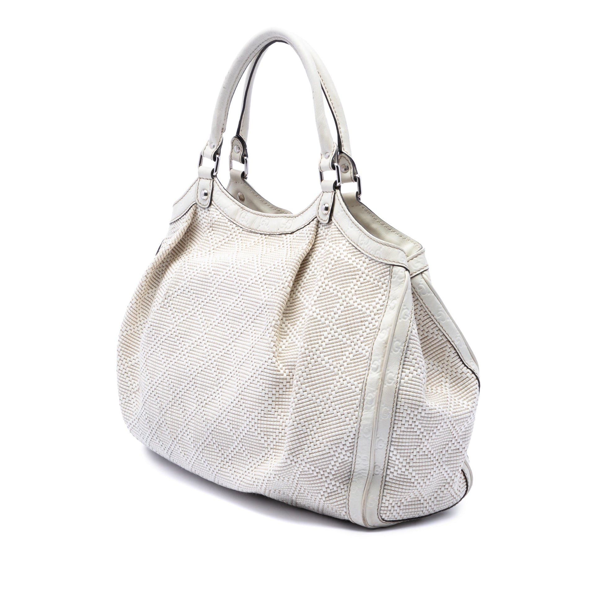 Gucci Large Diamante Raffia Sukey Tote