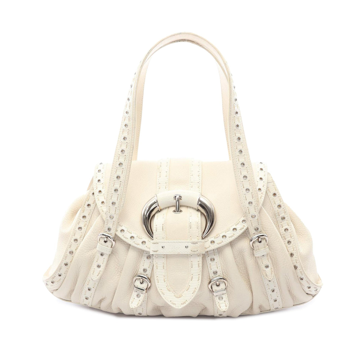Dior Leather Tote — White