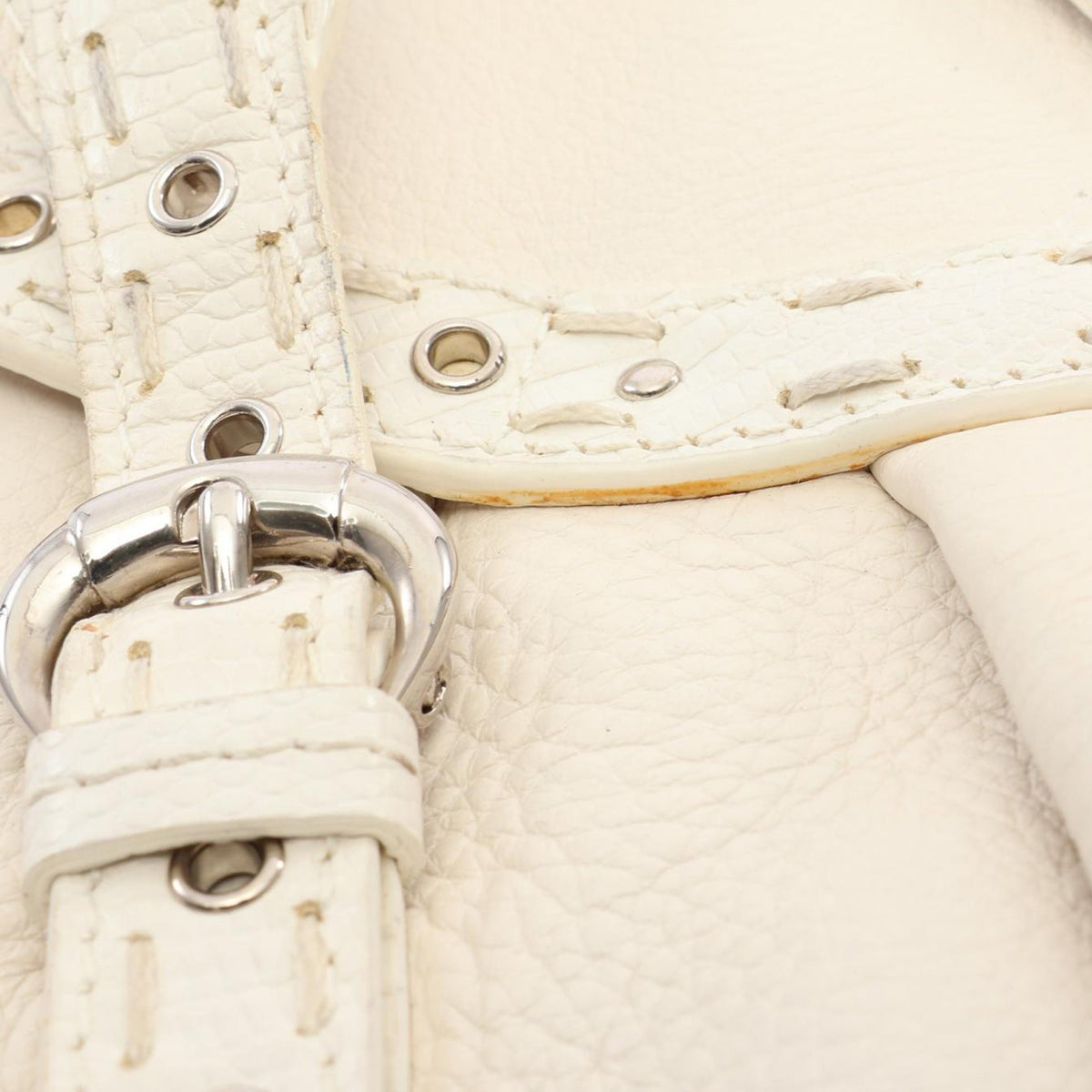 Dior Leather Tote — White