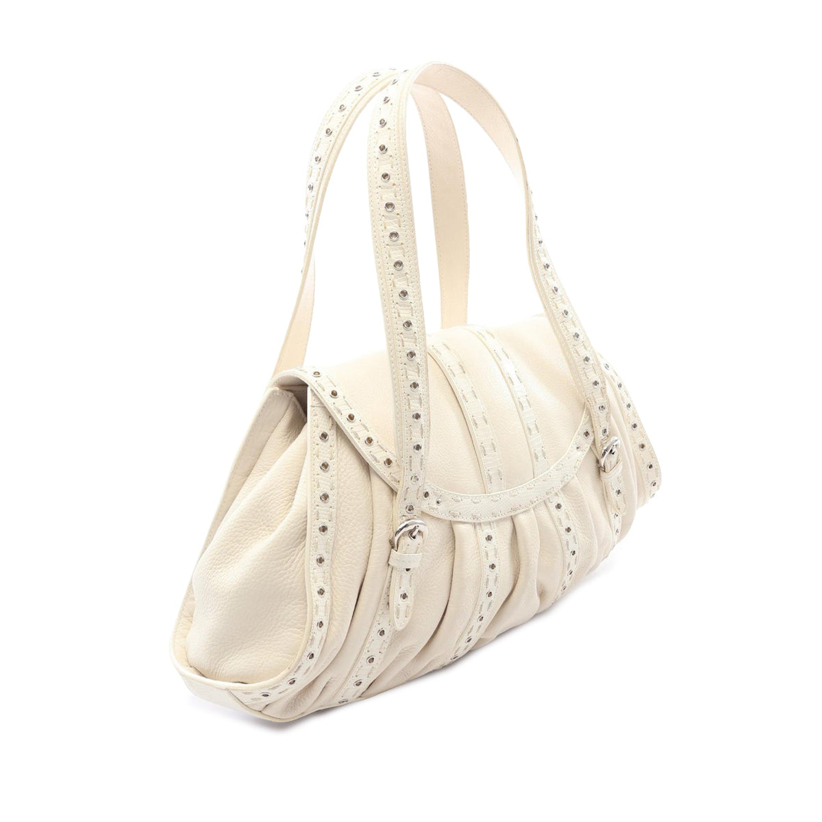 Dior Leather Tote — White