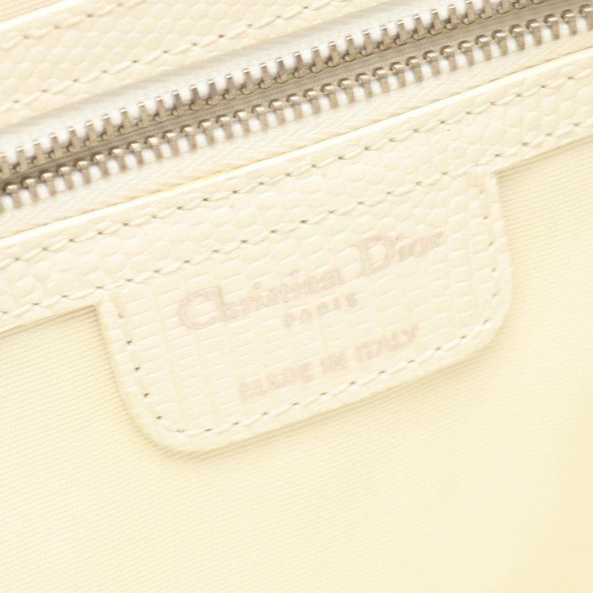 Dior Leather Tote — White