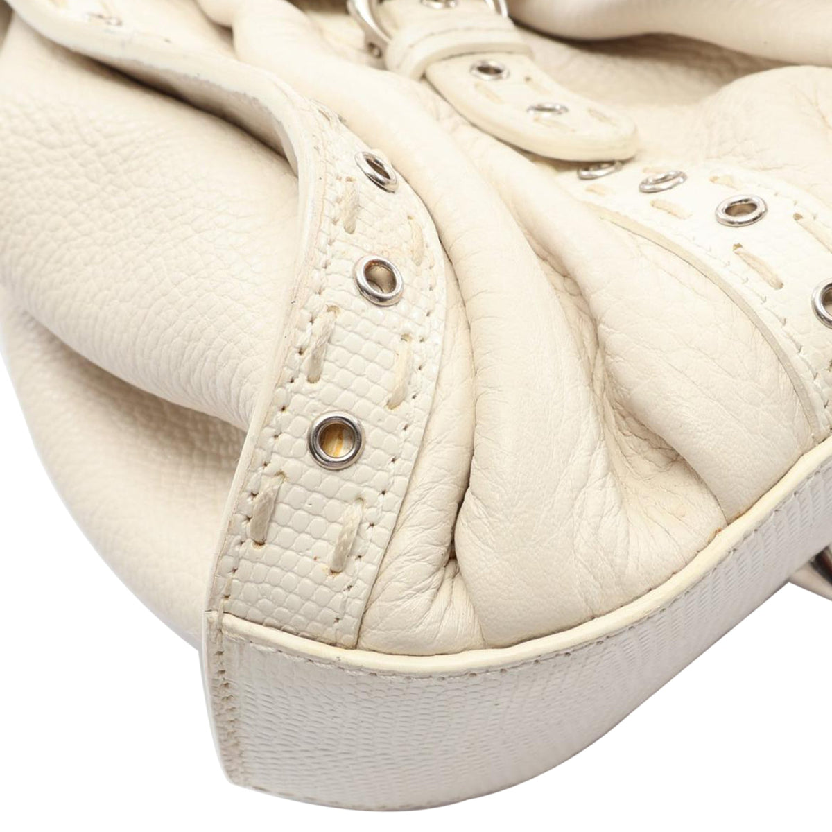 Dior Leather Tote — White