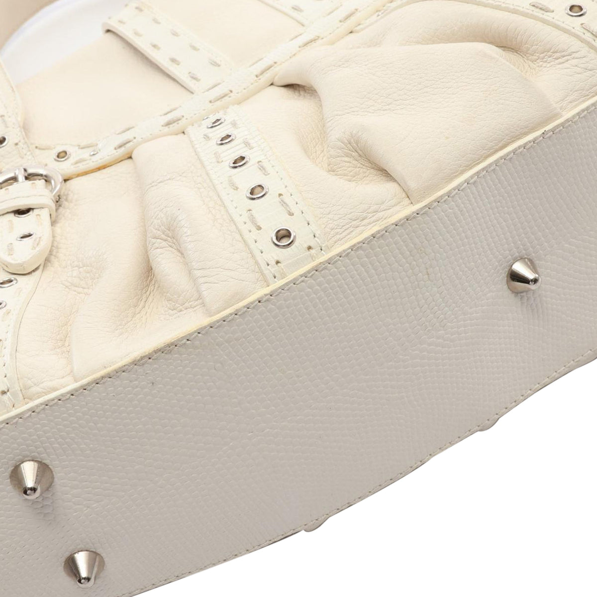 Dior Leather Tote — White
